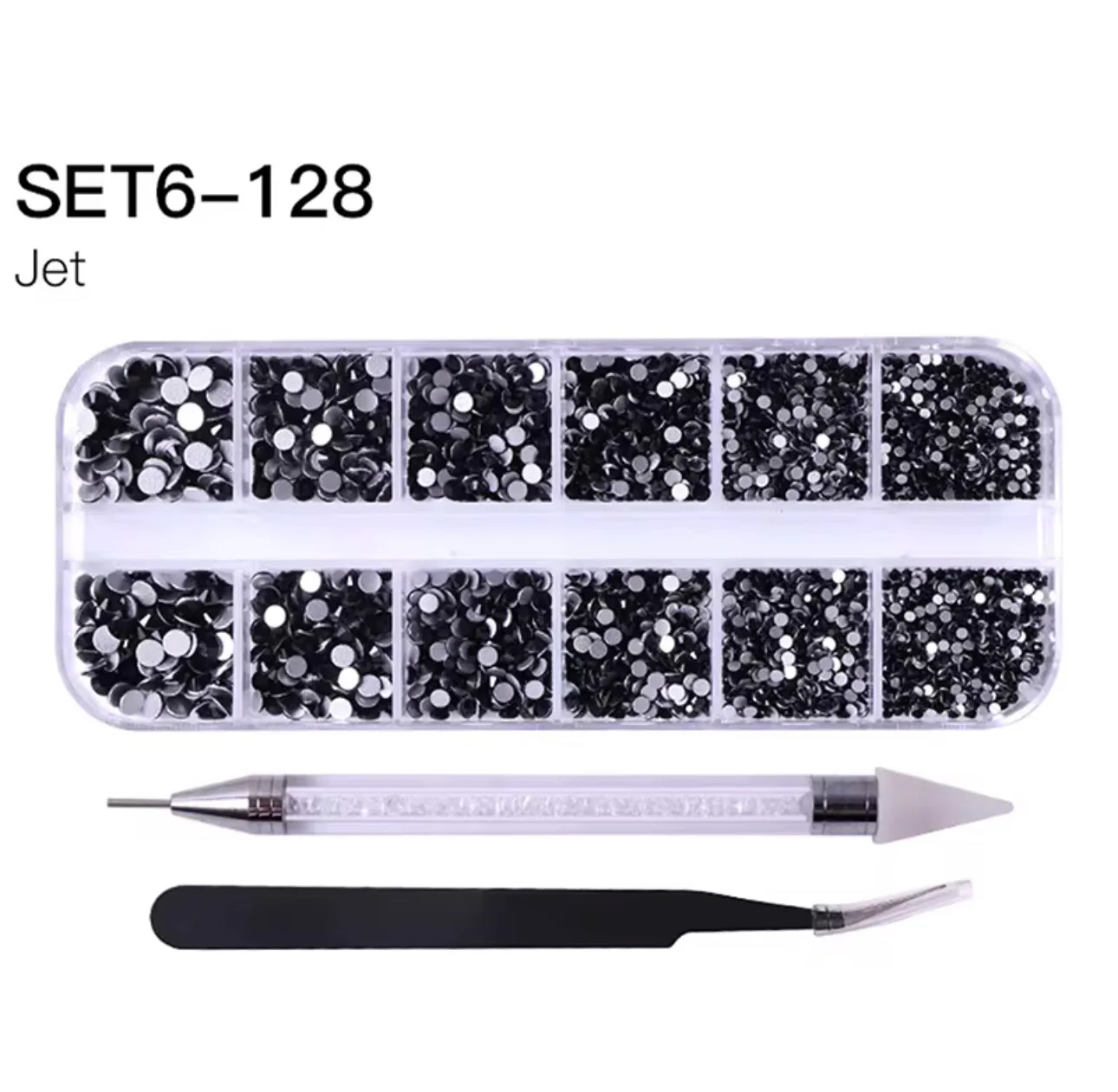 12 Grid Rhinestone Pack with Pen & Tweezer - Image 3