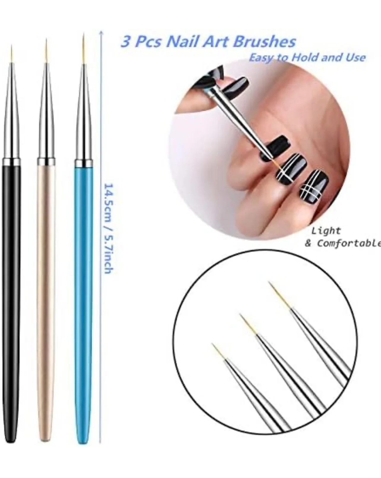 3 Piece Liner Brushes - Image 3