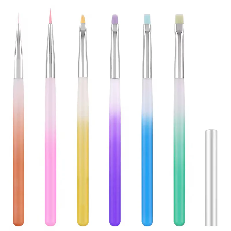 Colorful 6pc Brush Set - Image 2