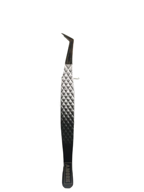 Amorie Fiber Tip Tweezer 45 Degree Volume Tweezer (E02)