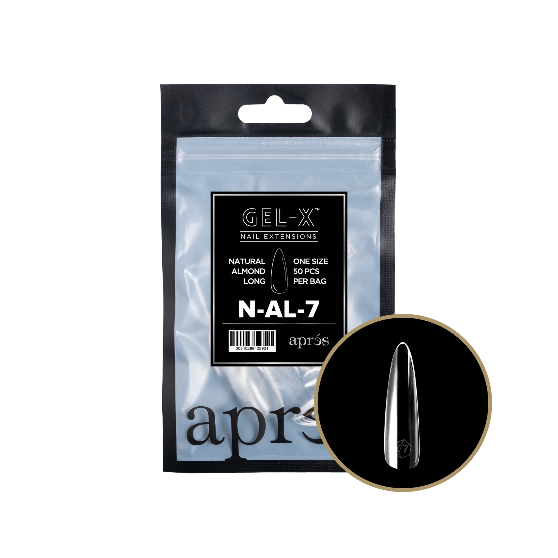 apres Gel-X® Natural Almond Long Refill Bag - Image 3