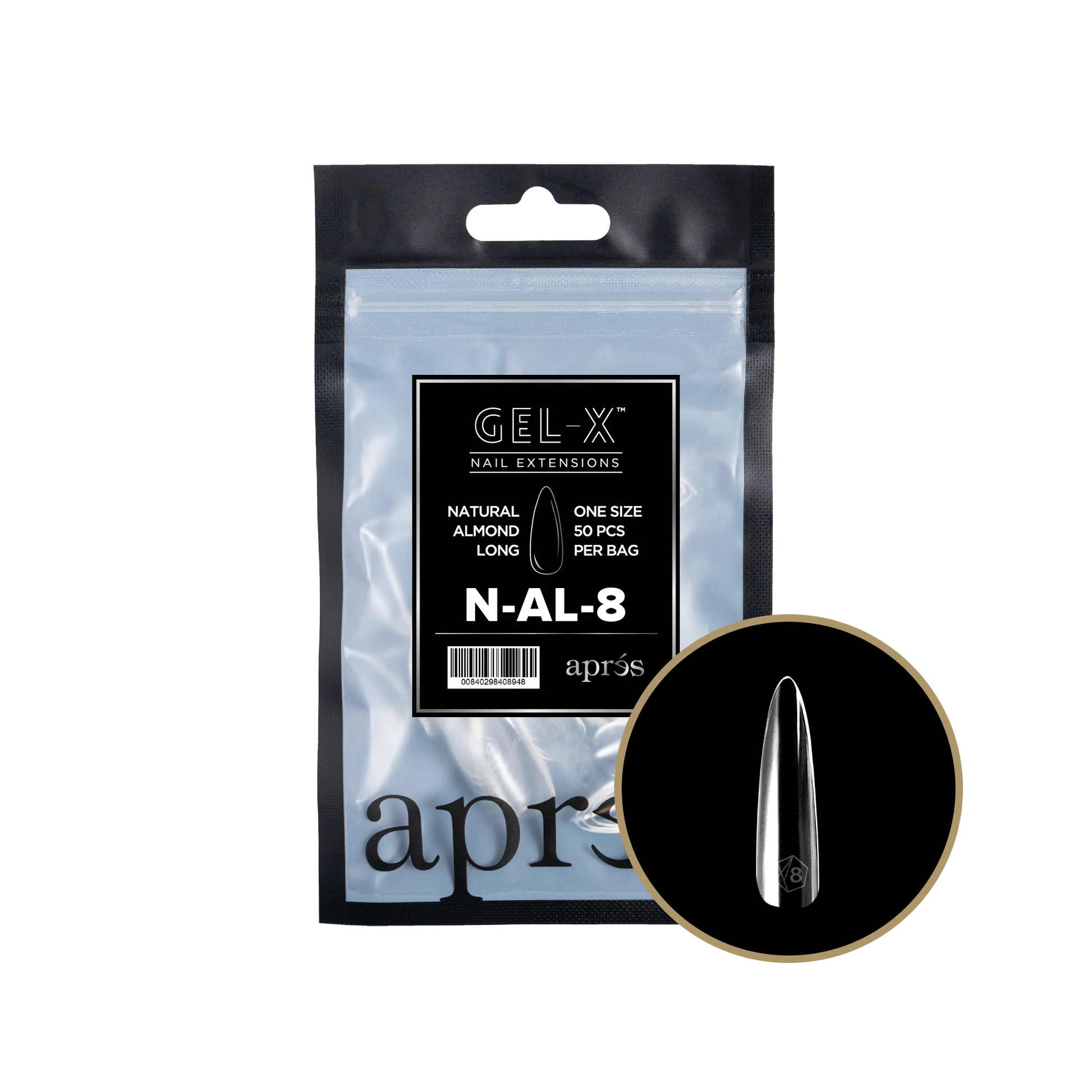 apres Gel-X® Natural Almond Long Refill Bag - Image 4