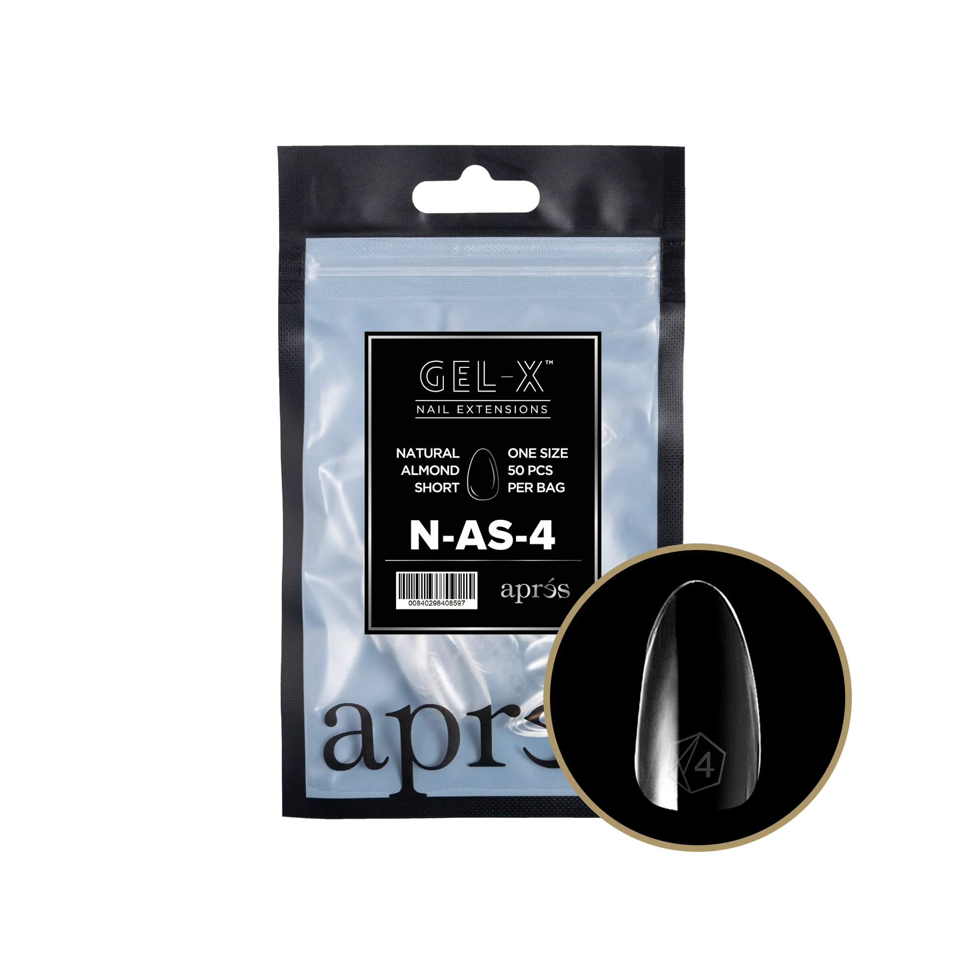 apres Gel-X® Natural Almond Short Refill Bag - Image 2