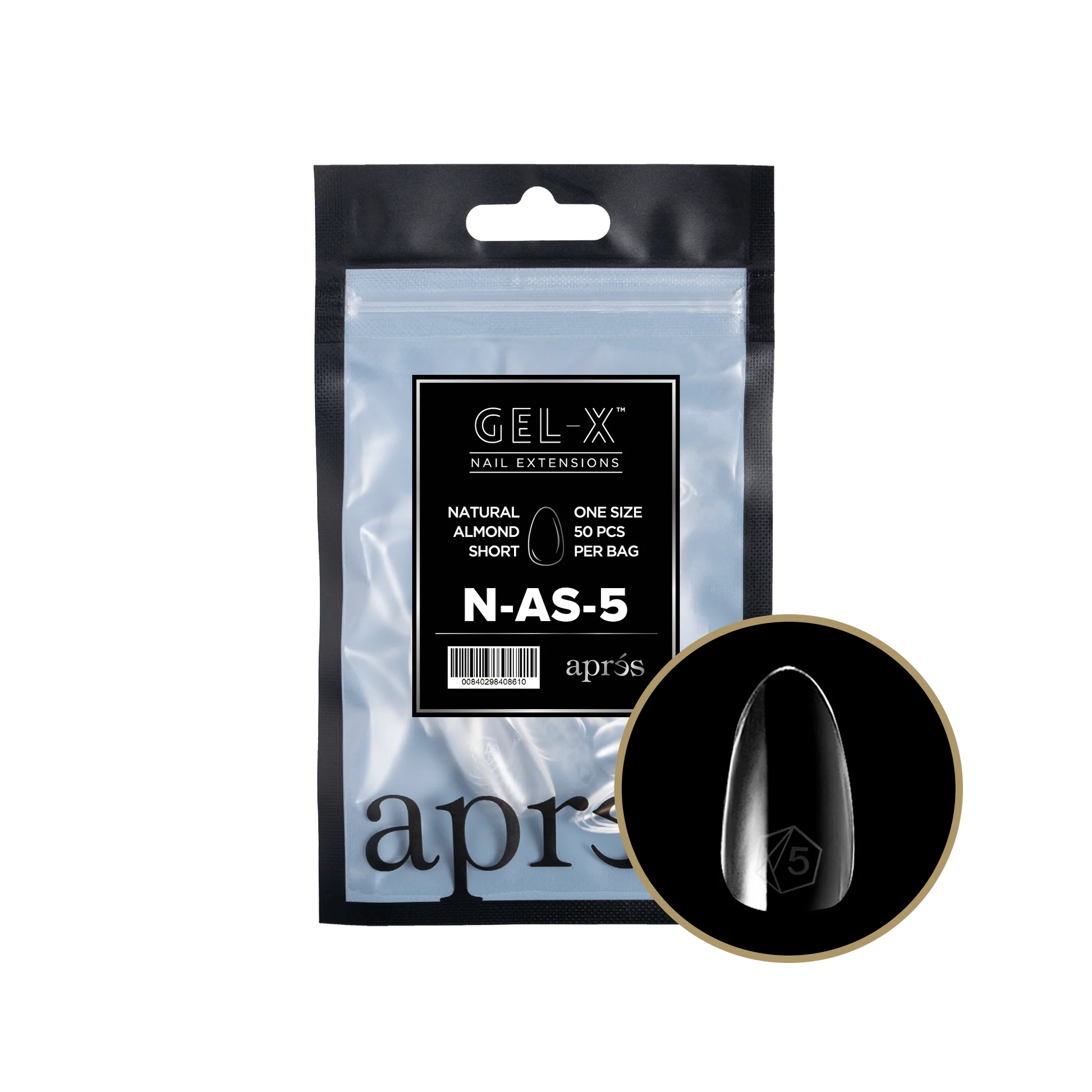 apres Gel-X® Natural Almond Short Refill Bag - Image 3