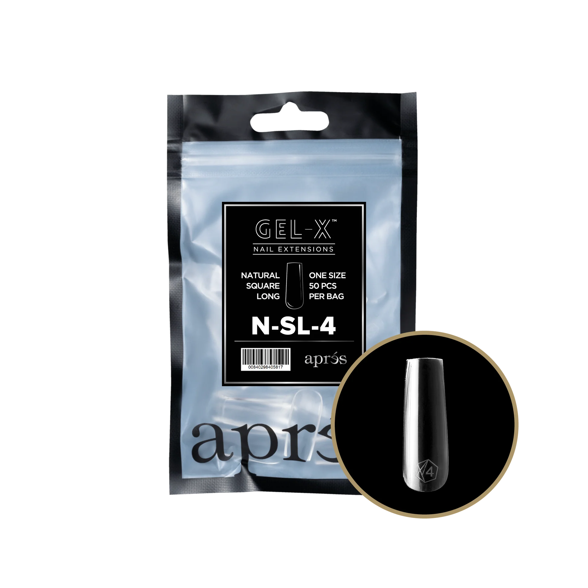 apres Gel-X® Natural Square Long Refill Bag - Image 2