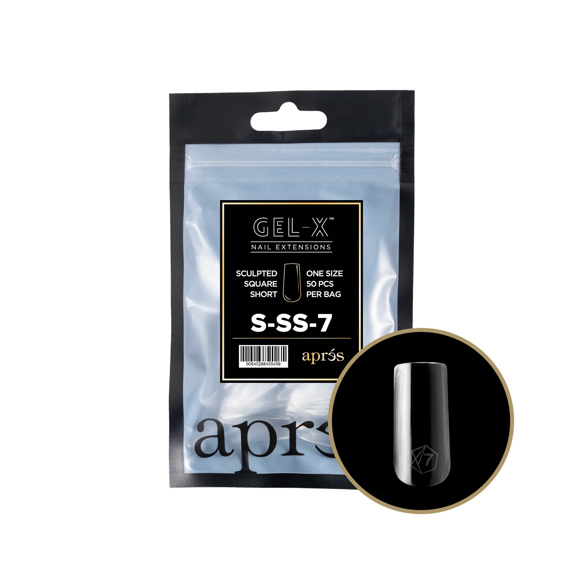 apres Gel-X® Natural Square Short Refill Bag - Image 5
