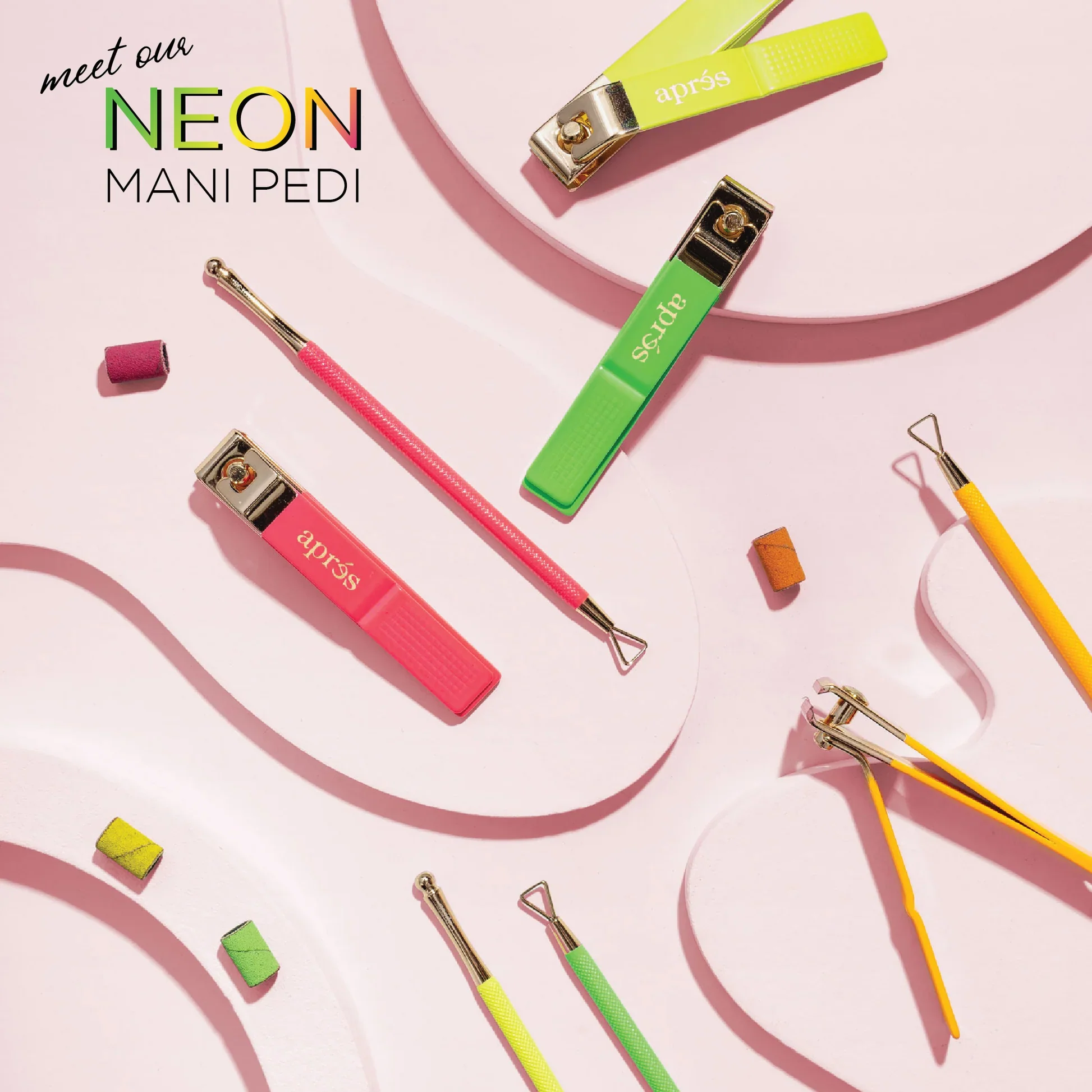 APRES MANIPEDI SANDING BAND NEON - Image 3