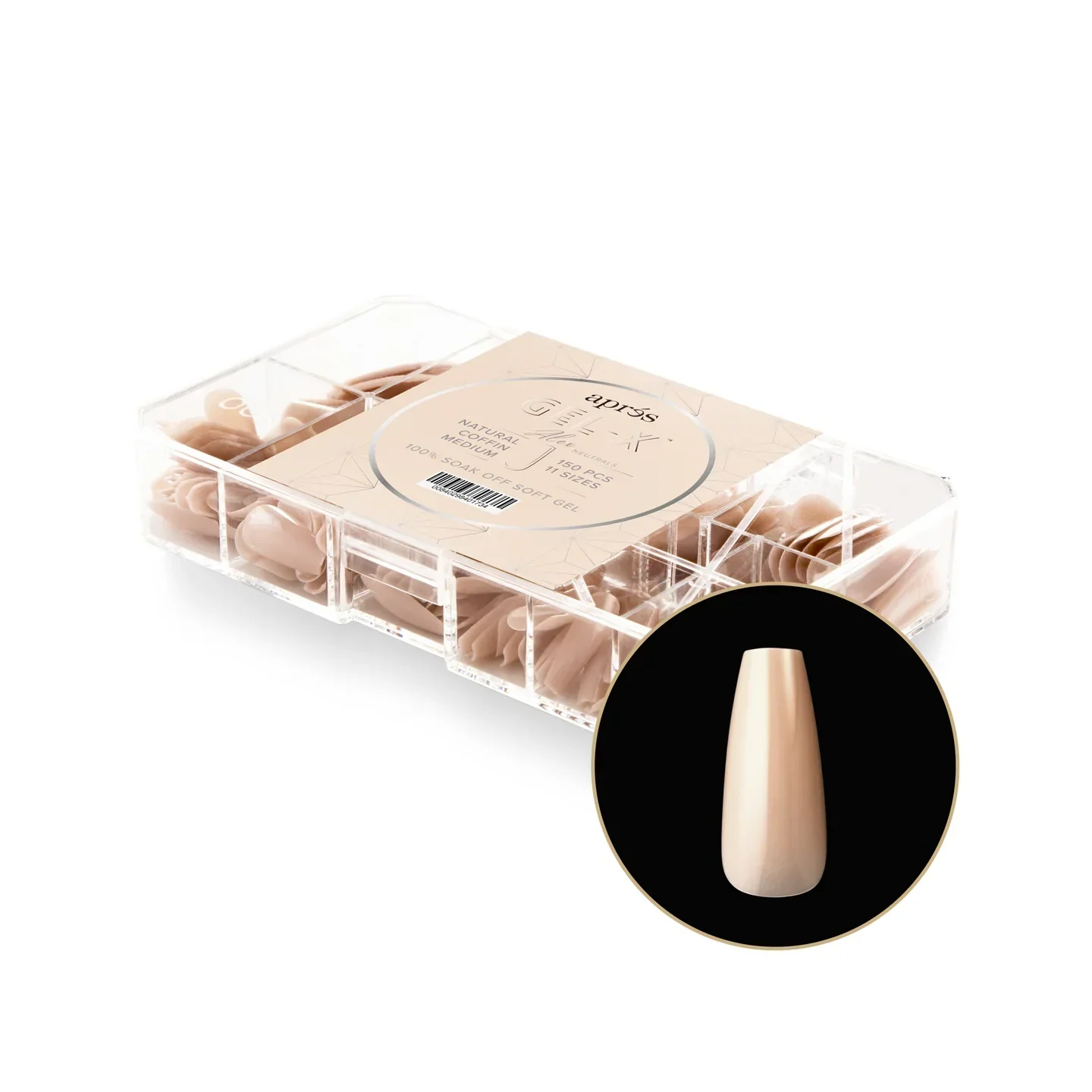 Aprés Neutrals Gel-X® Alex Box of Tips - 11 Sizes (150pcs) - Image 6