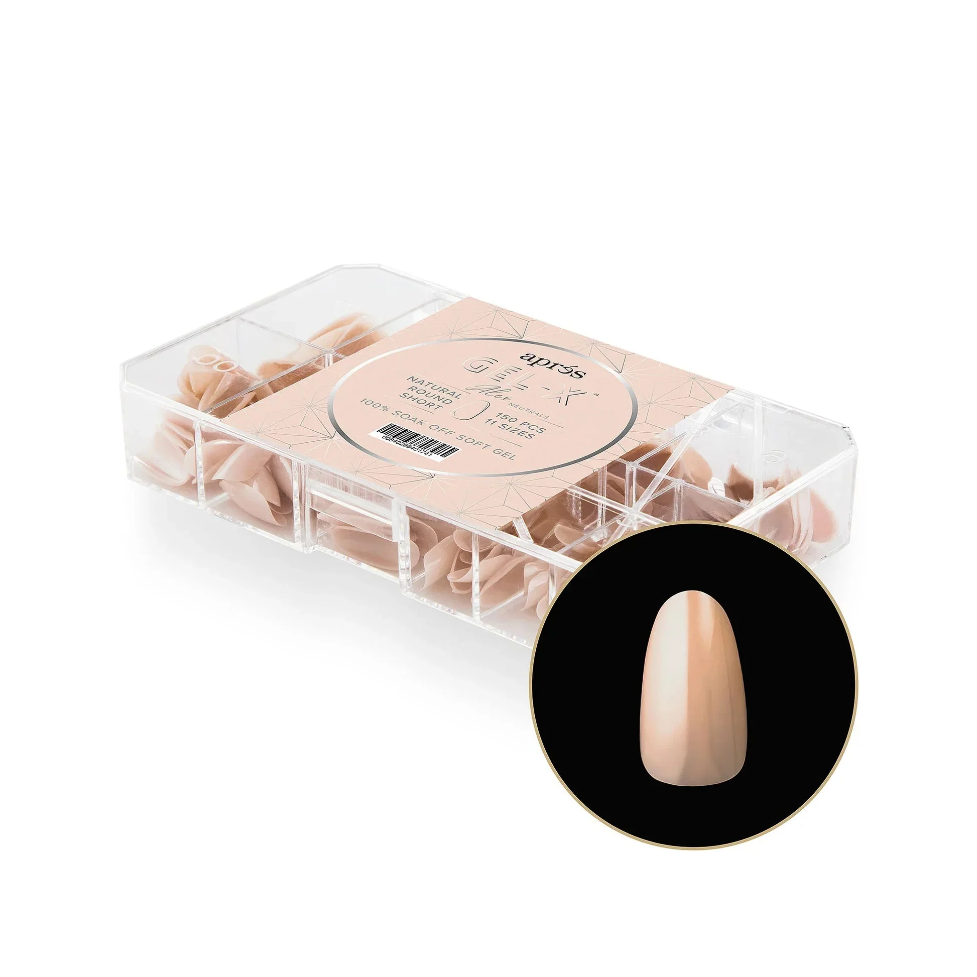 Aprés Neutrals Gel-X® Alex Box of Tips - 11 Sizes (150pcs) - Image 8