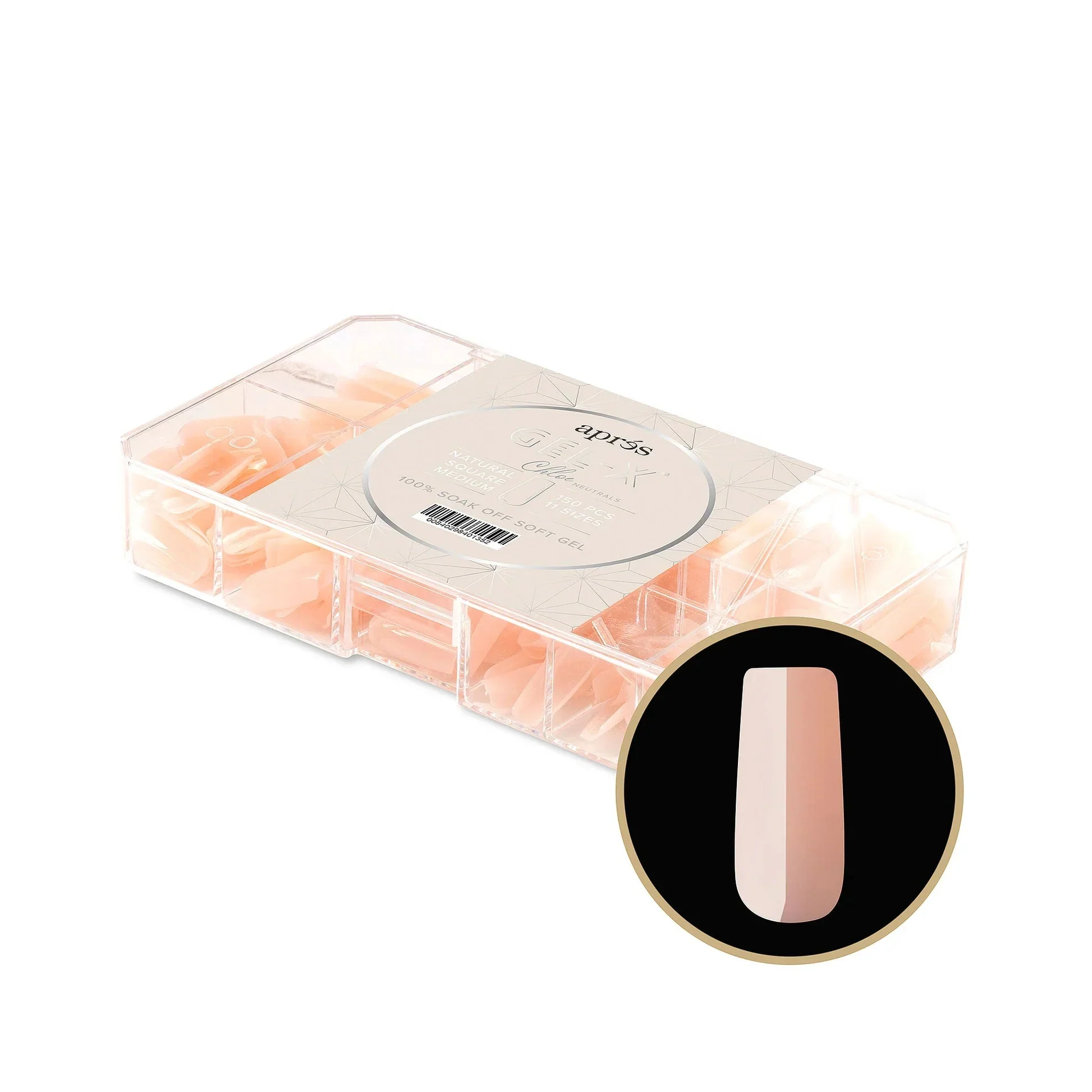 Aprés NEUTRALS GEL-X® CHLOE BOX OF TIPS - 11 SIZES (150PCS) - Image 3