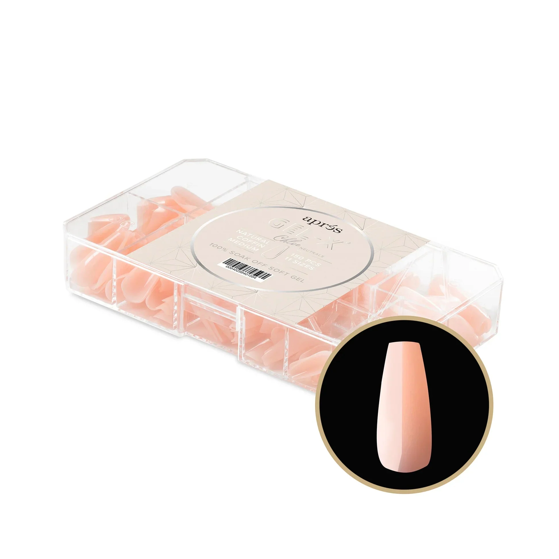 Aprés NEUTRALS GEL-X® CHLOE BOX OF TIPS - 11 SIZES (150PCS) - Image 5