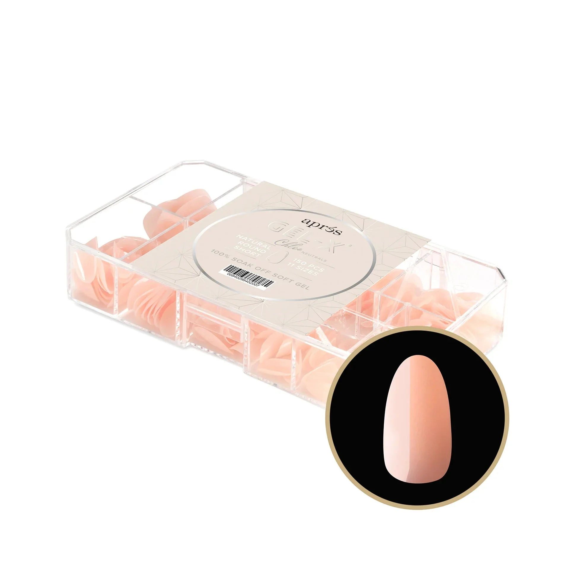 Aprés NEUTRALS GEL-X® CHLOE BOX OF TIPS - 11 SIZES (150PCS) - Image 6