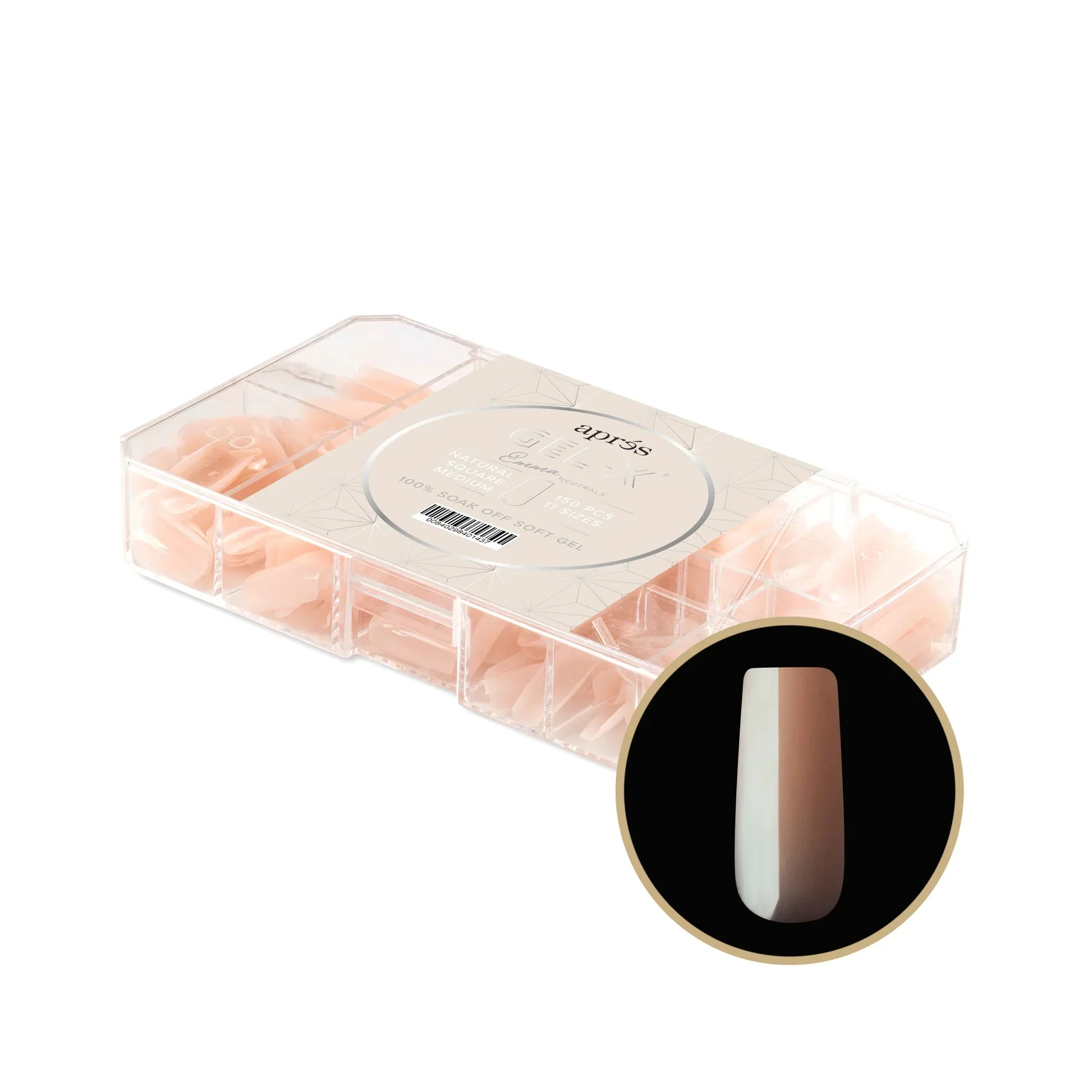 Aprés NEUTRALS GEL-X® EMMA BOX OF TIPS - 11 SIZES (150PCS) - Image 3