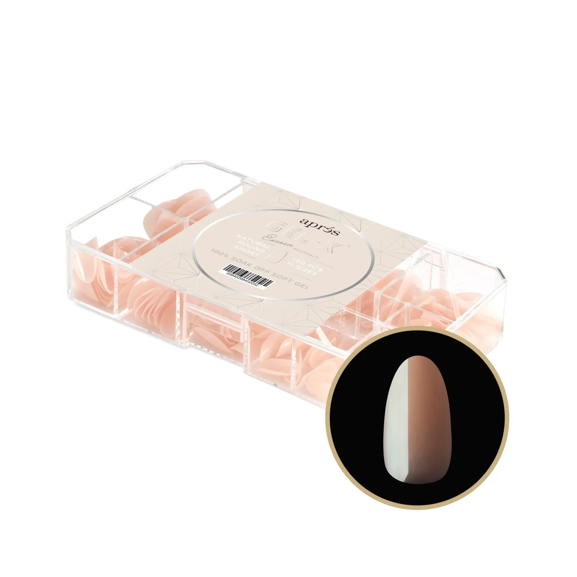 Aprés NEUTRALS GEL-X® EMMA BOX OF TIPS - 11 SIZES (150PCS) - Image 6
