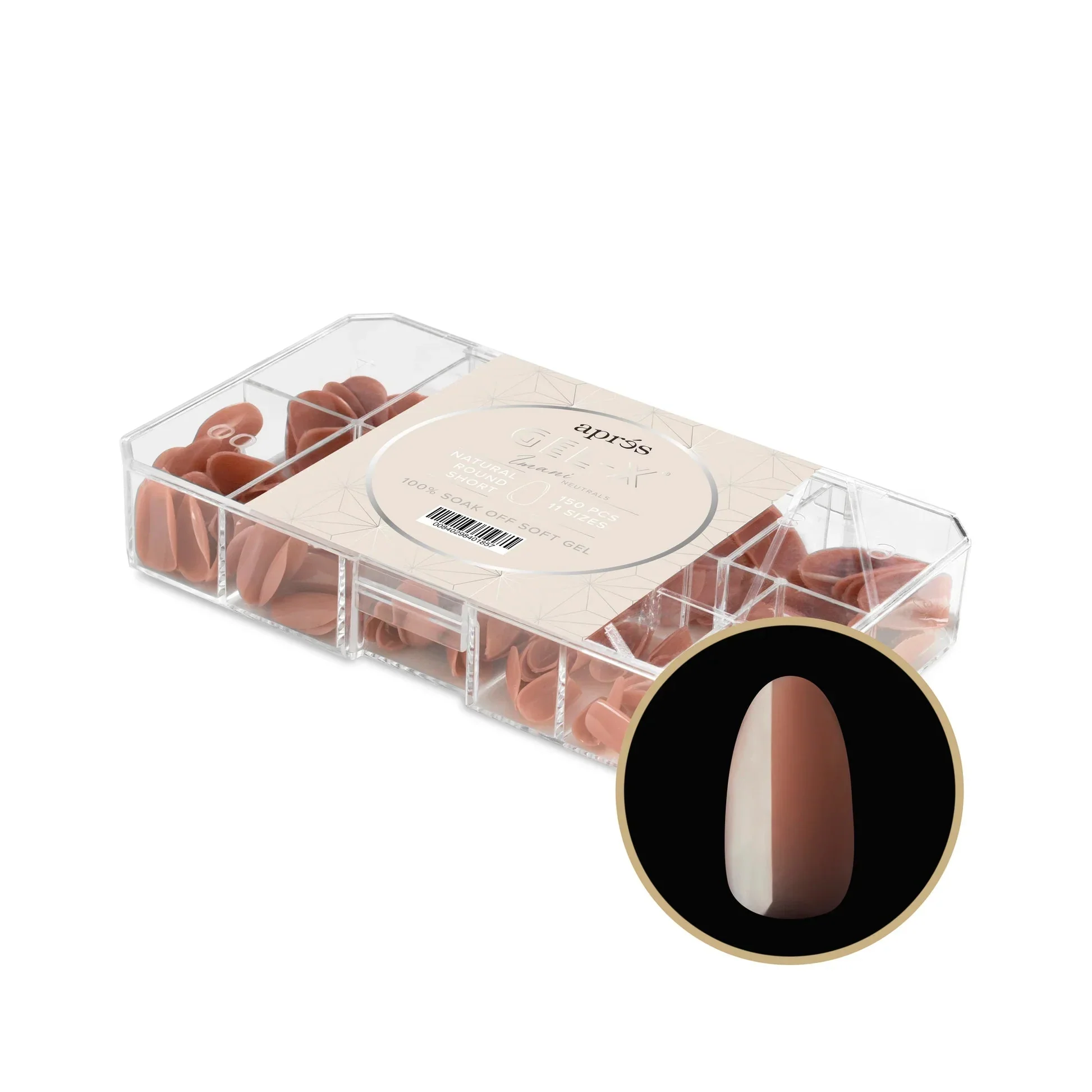 Aprés NEUTRALS GEL-X® IMANI BOX OF TIPS - 11 SIZES (150PCS) - Image 6