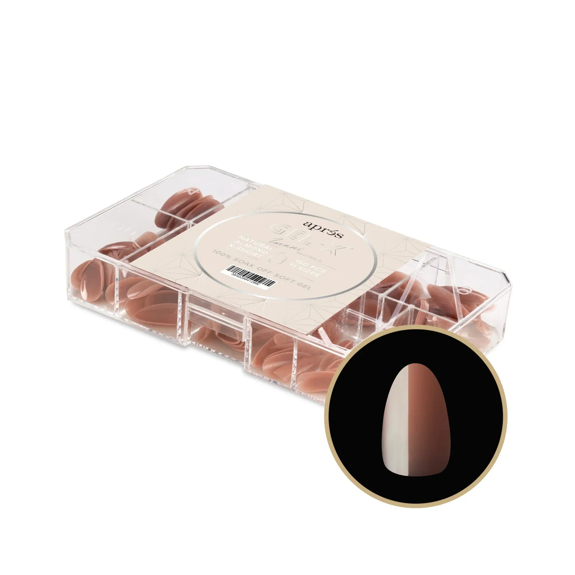 Aprés NEUTRALS GEL-X® IMANI BOX OF TIPS - 11 SIZES (150PCS) - Image 8