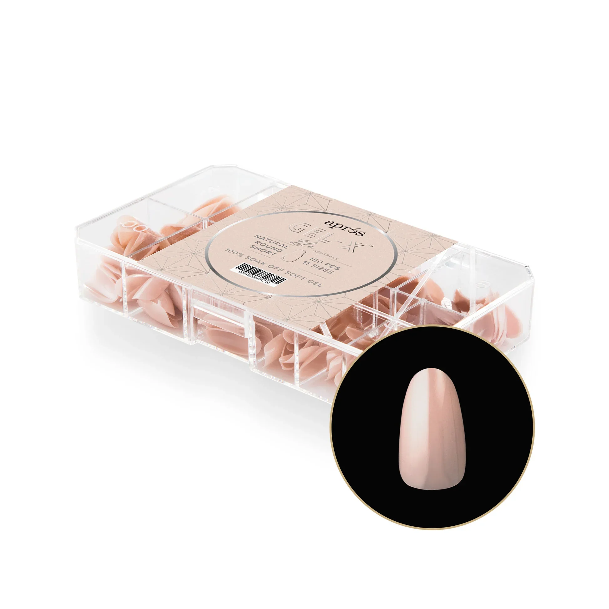Aprés NEUTRALS GEL-X® LILA BOX OF TIPS - 11 SIZES (150PCS) - Image 6