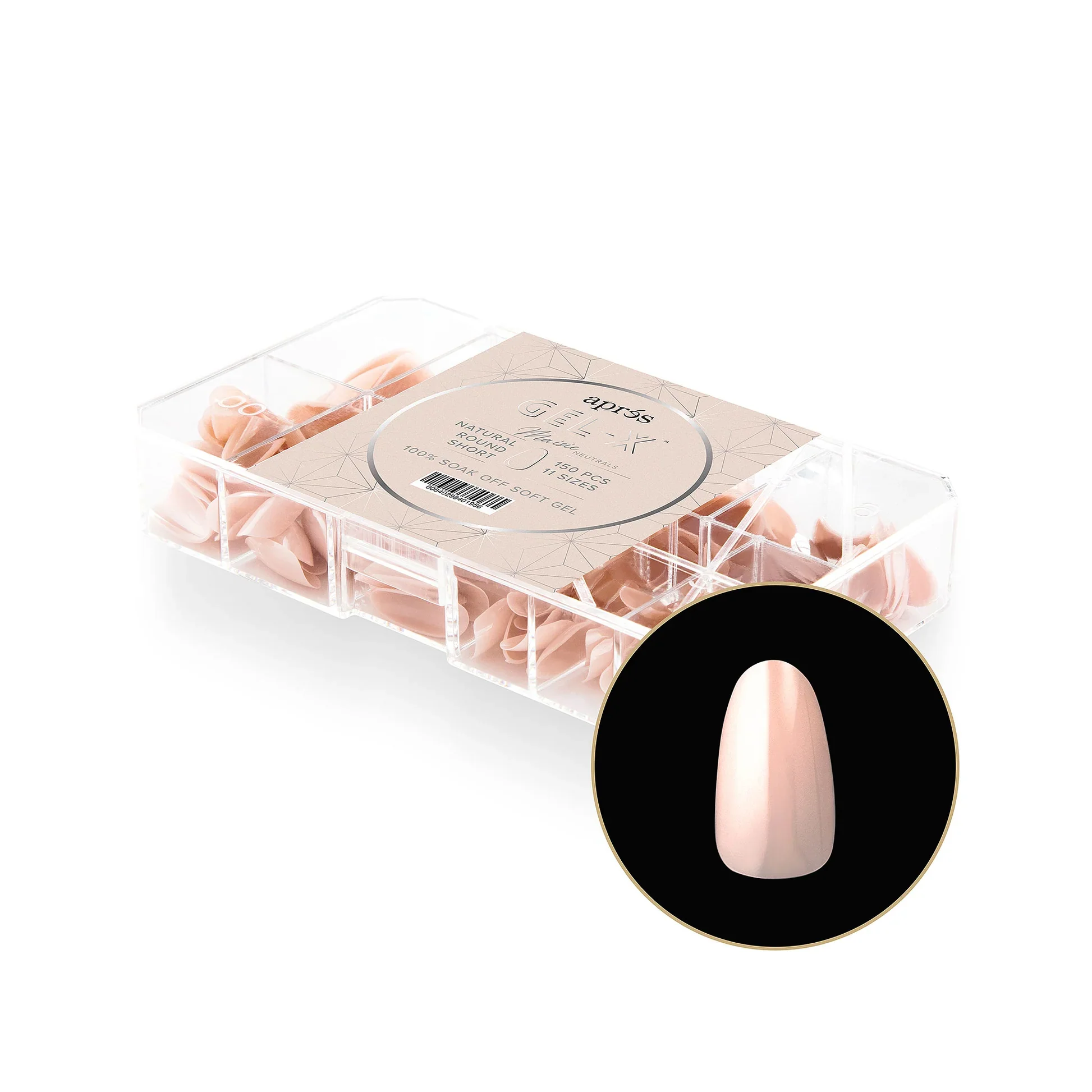 APRÉS NEUTRALS GEL-X® MAISIE BOX OF TIPS - 11 SIZES (150PCS) - Image 4
