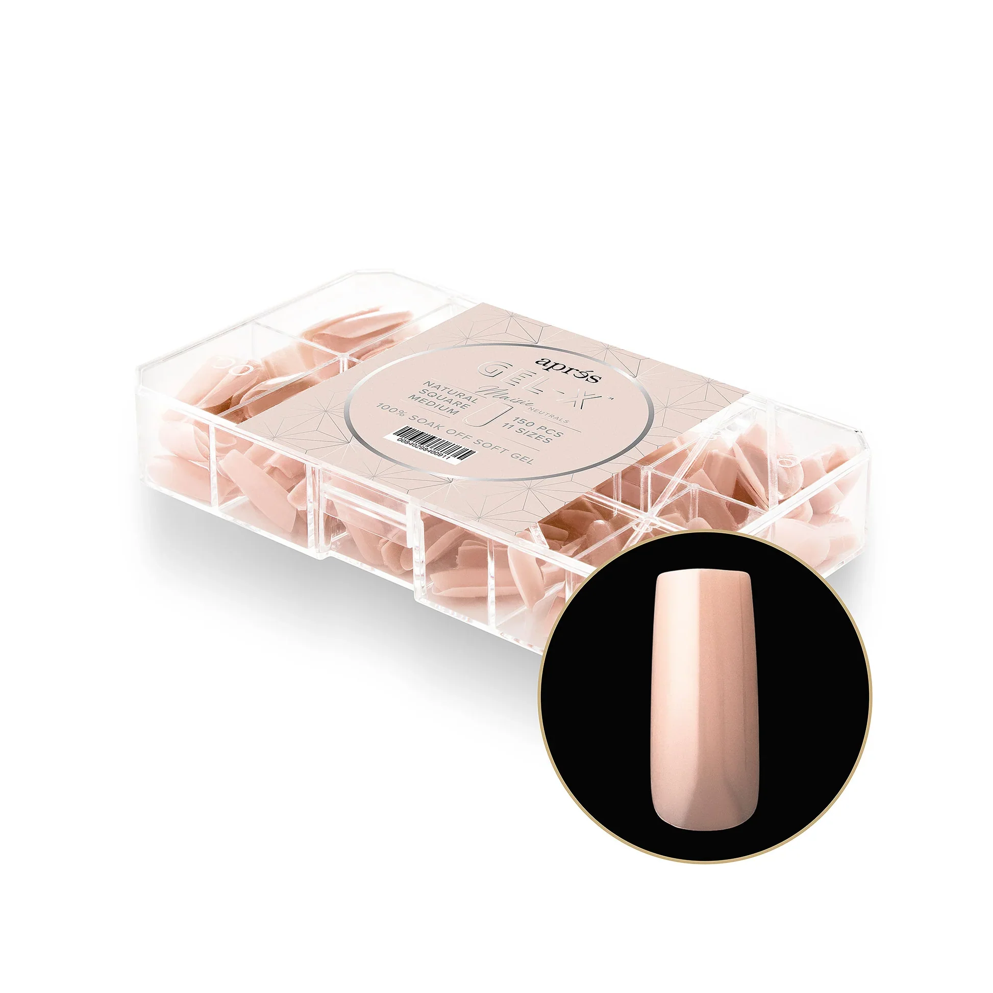 APRÉS NEUTRALS GEL-X® MAISIE BOX OF TIPS - 11 SIZES (150PCS) - Image 5