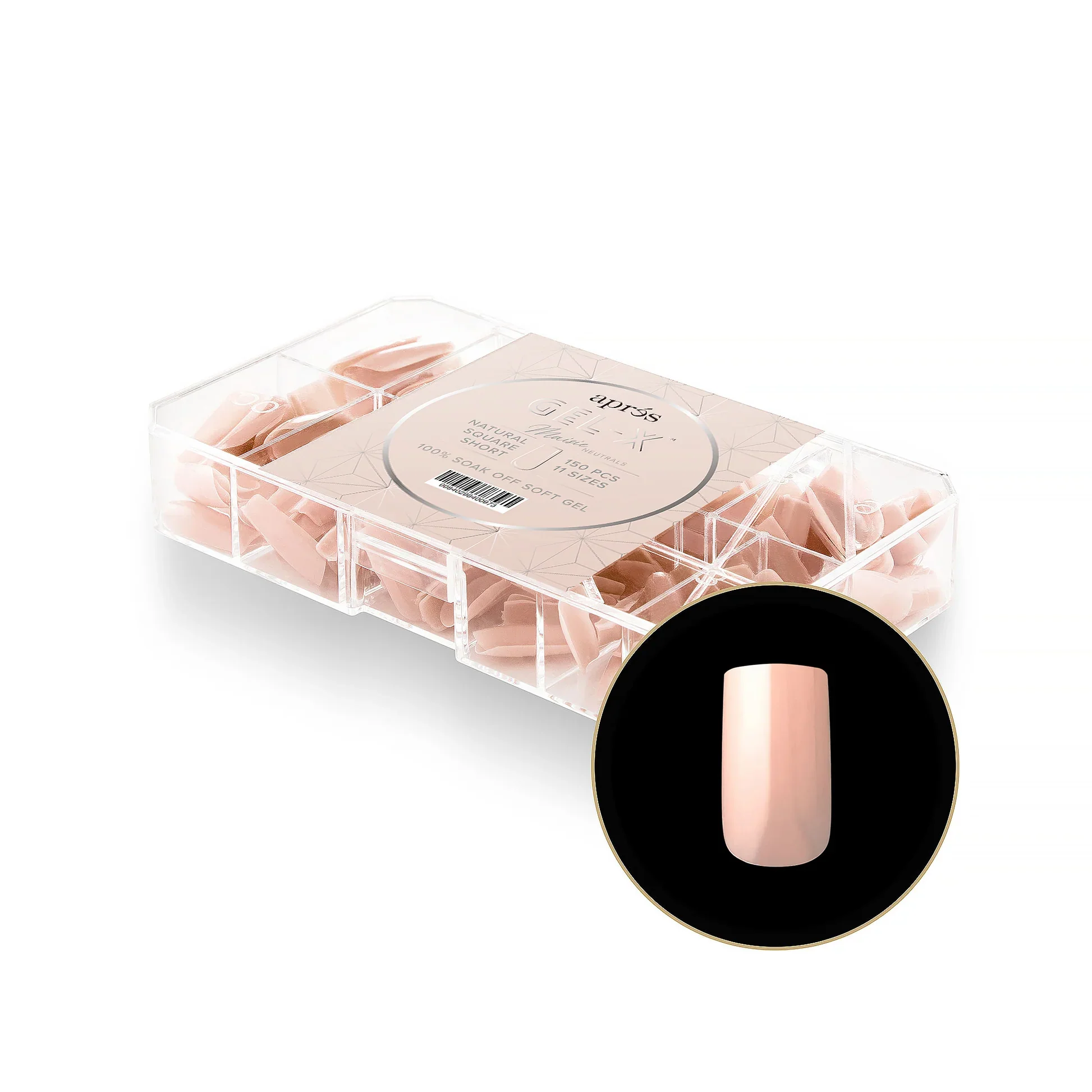 APRÉS NEUTRALS GEL-X® MAISIE BOX OF TIPS - 11 SIZES (150PCS) - Image 6