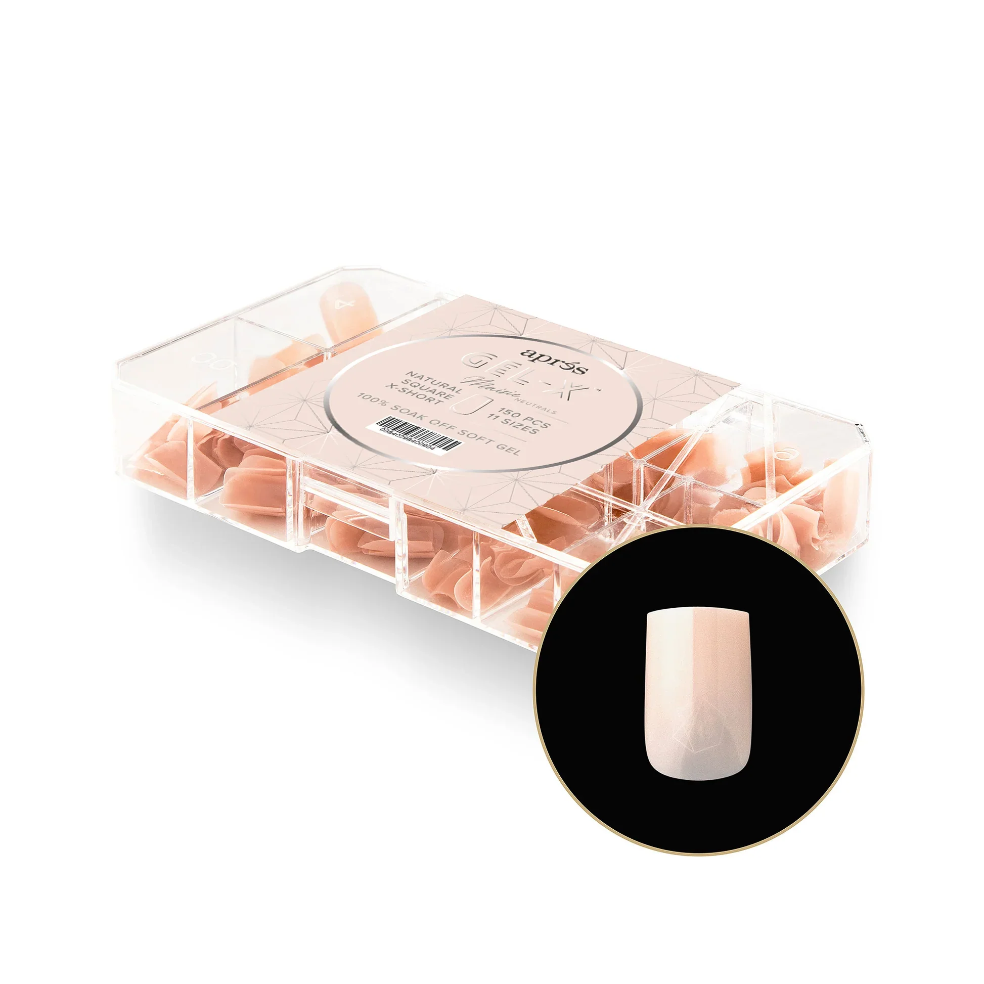 APRÉS NEUTRALS GEL-X® MAISIE BOX OF TIPS - 11 SIZES (150PCS) - Image 7