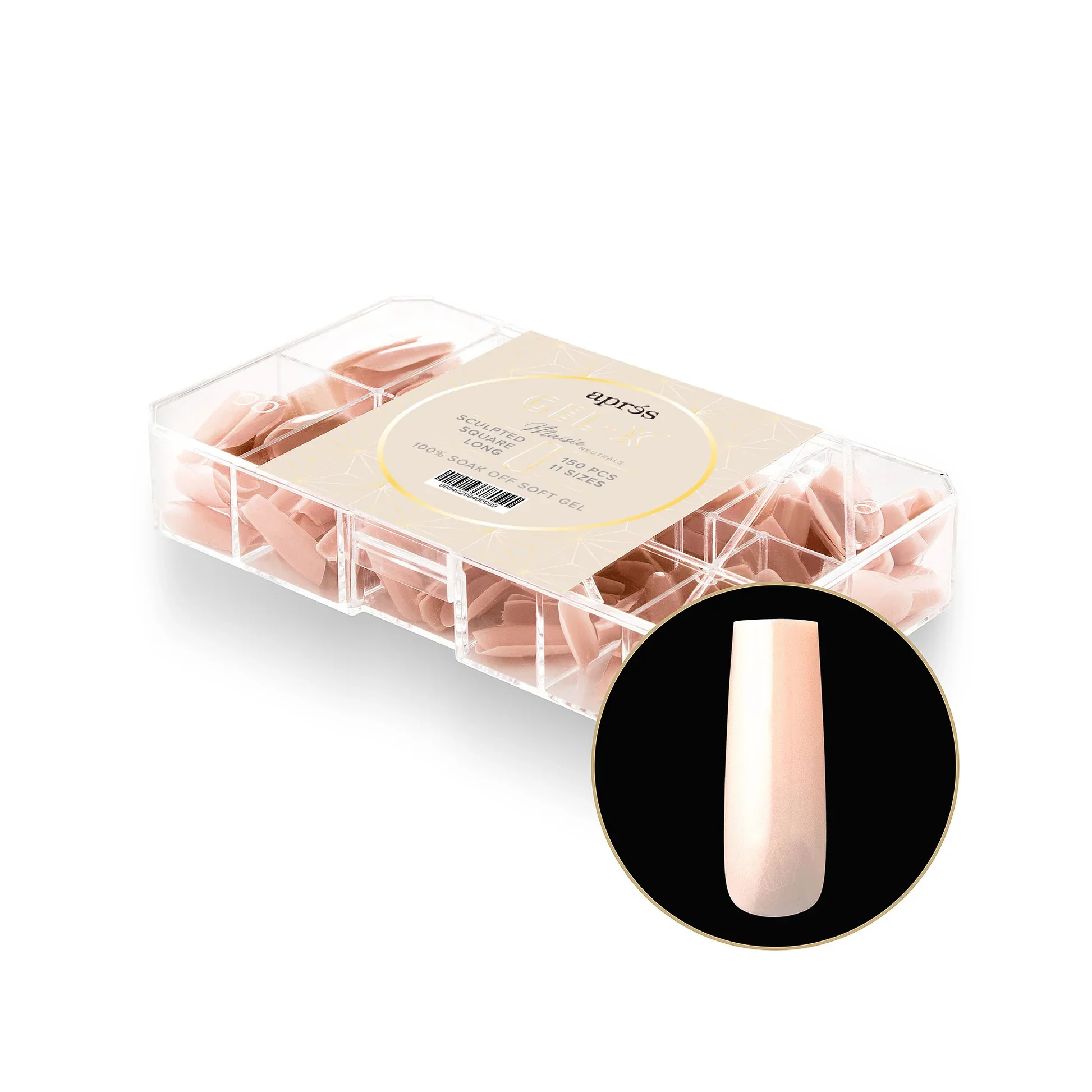 APRÉS NEUTRALS GEL-X® MAISIE BOX OF TIPS - 11 SIZES (150PCS) - Image 9