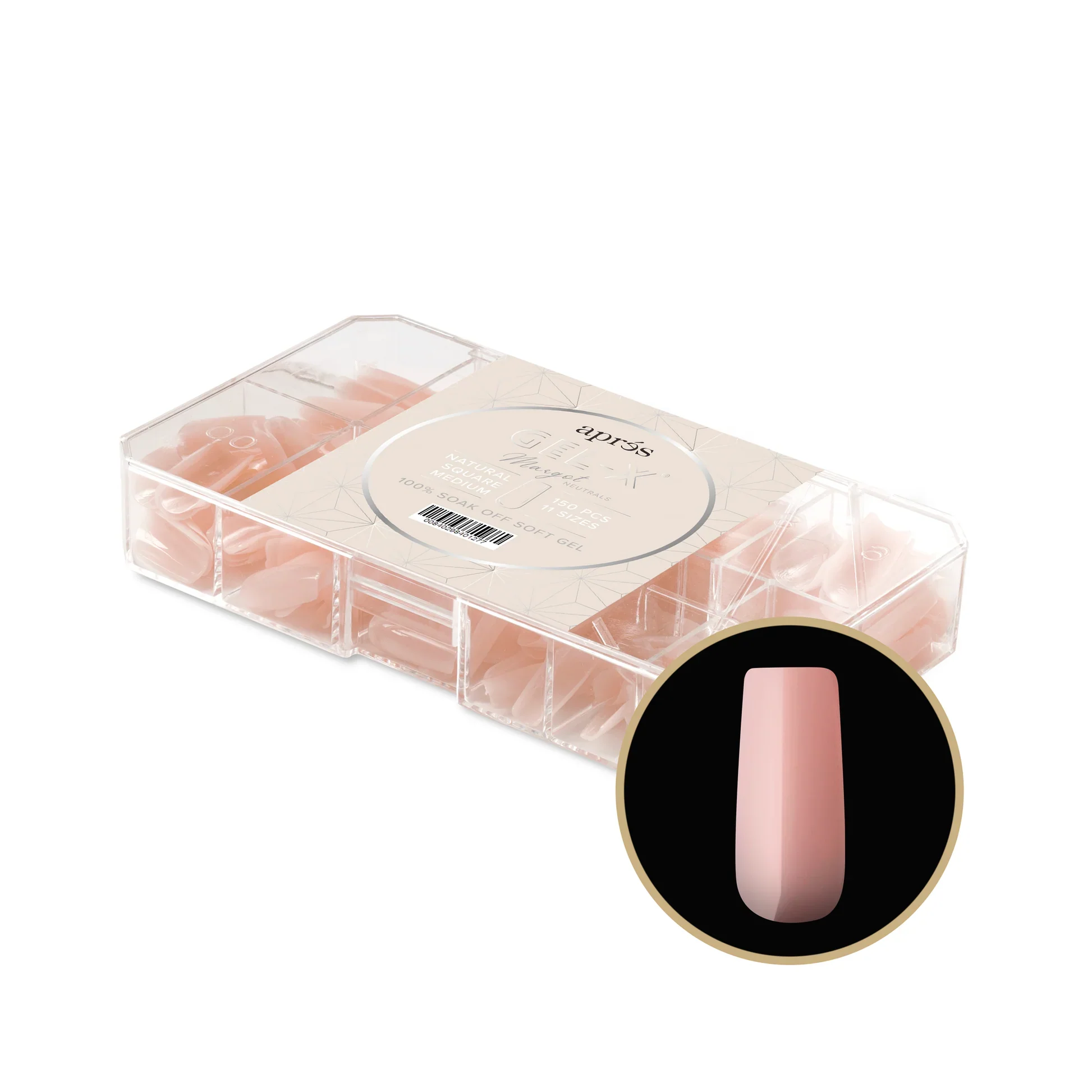 Aprés NEUTRALS GEL-X® MARGOT BOX OF TIPS - 11 SIZES (150PCS) - Image 10
