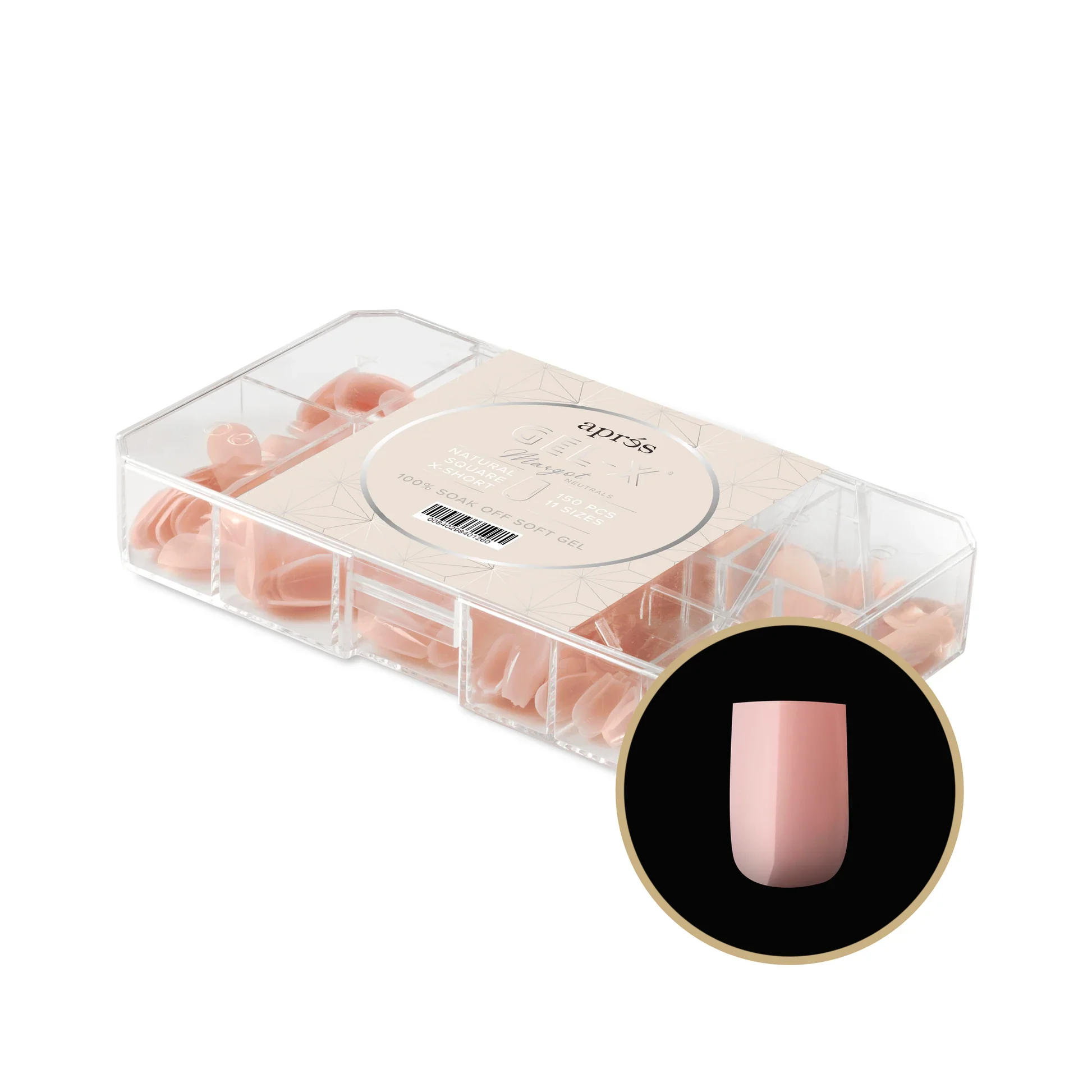 Aprés NEUTRALS GEL-X® MARGOT BOX OF TIPS - 11 SIZES (150PCS) - Image 12