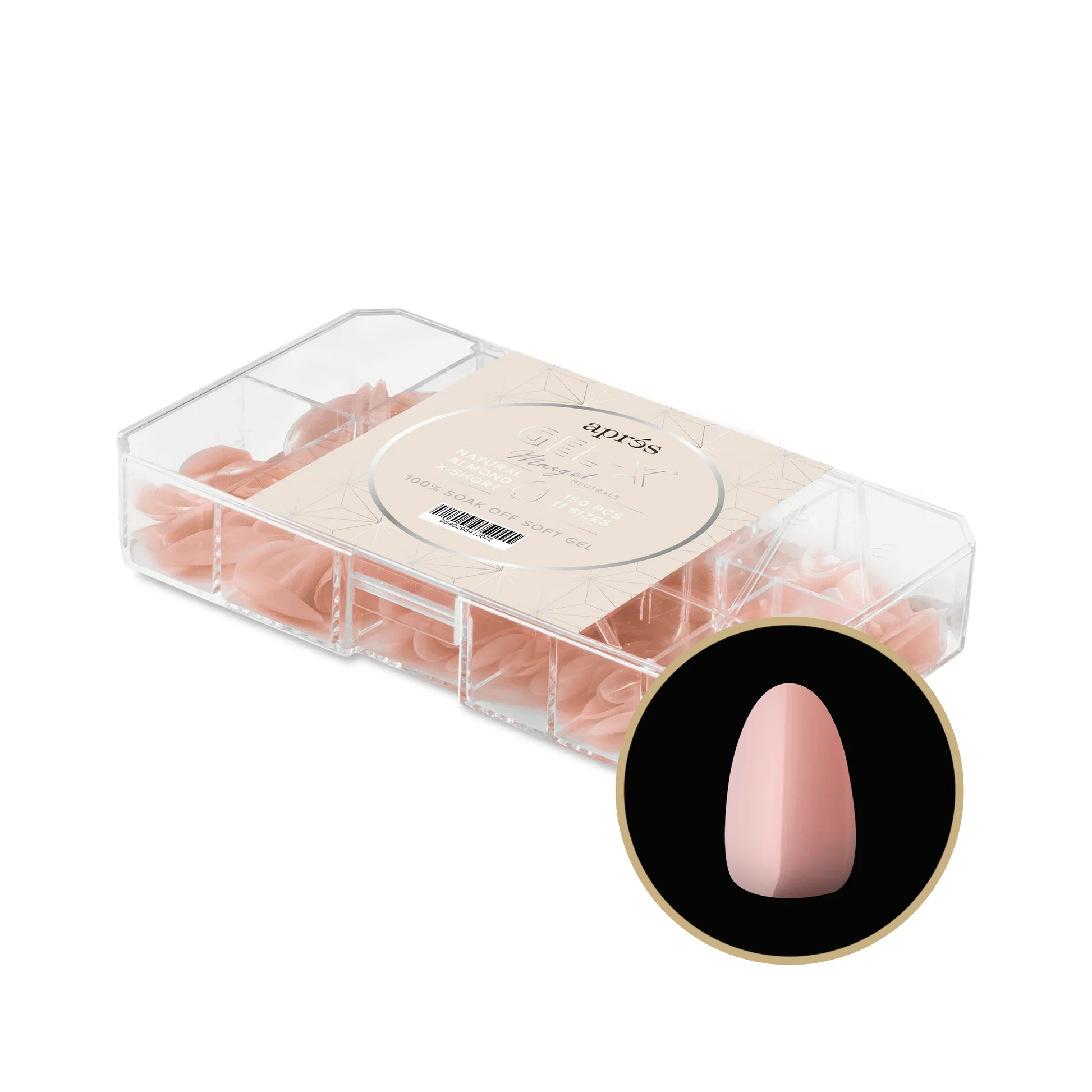 Aprés NEUTRALS GEL-X® MARGOT BOX OF TIPS - 11 SIZES (150PCS) - Image 3