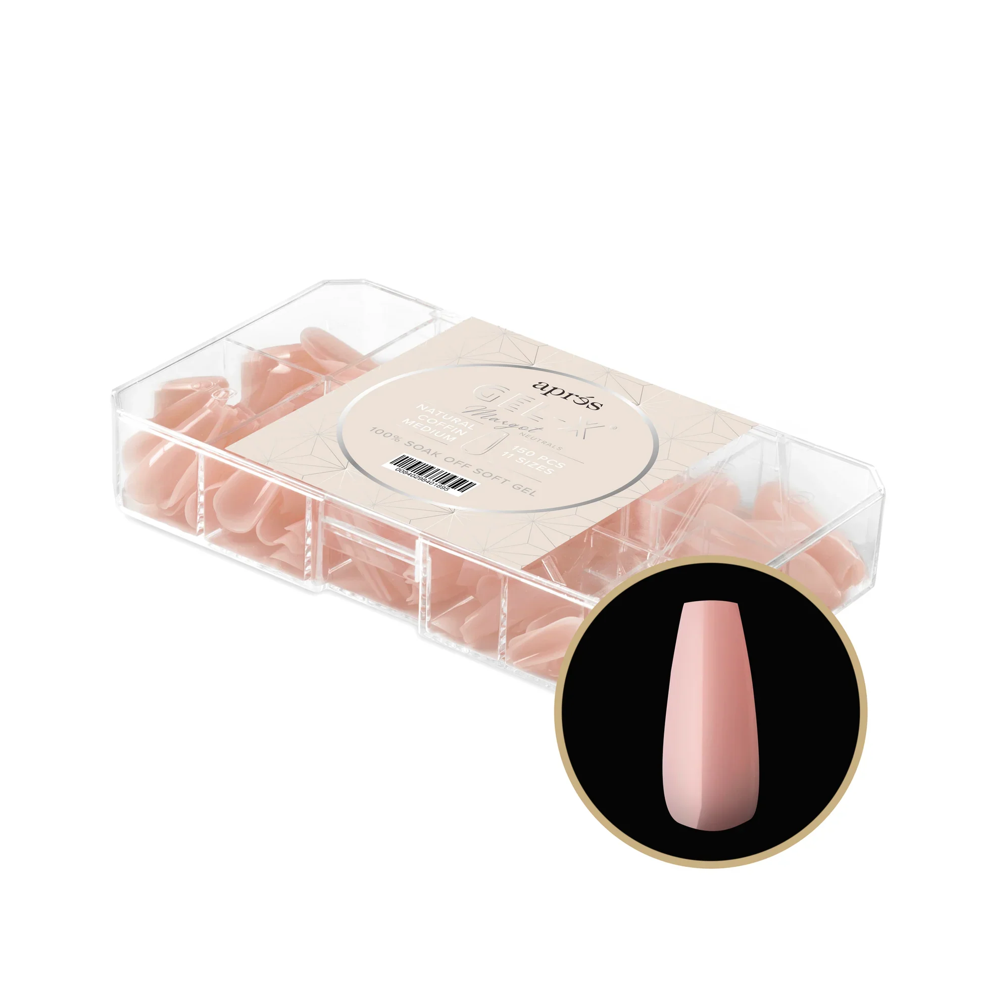 Aprés NEUTRALS GEL-X® MARGOT BOX OF TIPS - 11 SIZES (150PCS) - Image 5