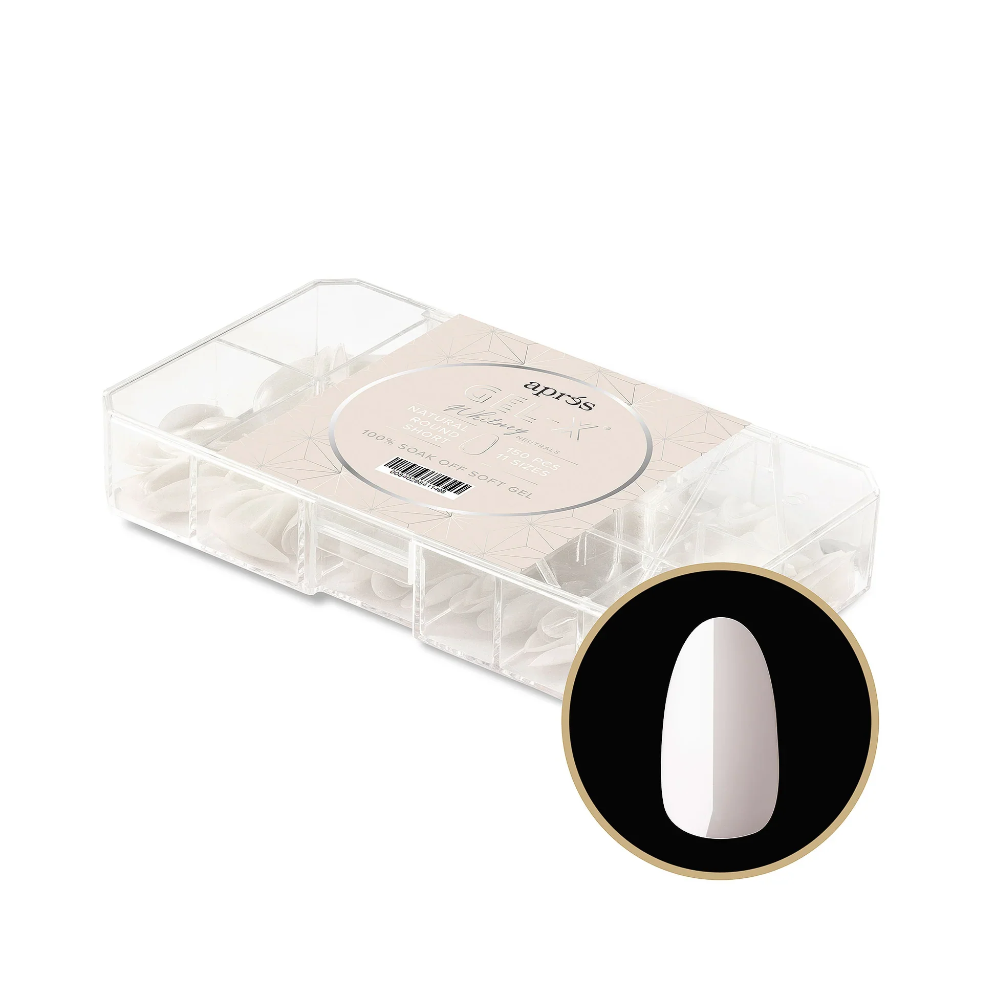 Aprés NEUTRALS GEL-X® WHITNEY BOX OF TIPS - 11 SIZES (150PCS) - Image 7