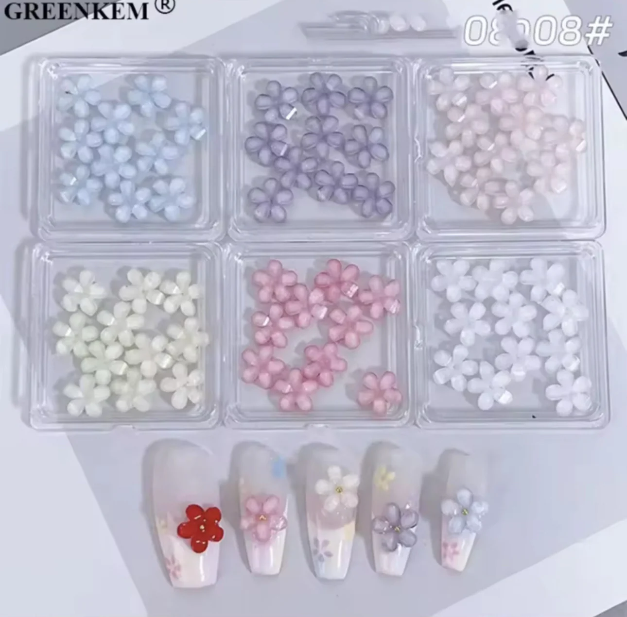 Assorted Flower Nail Charm Packs - Image 2