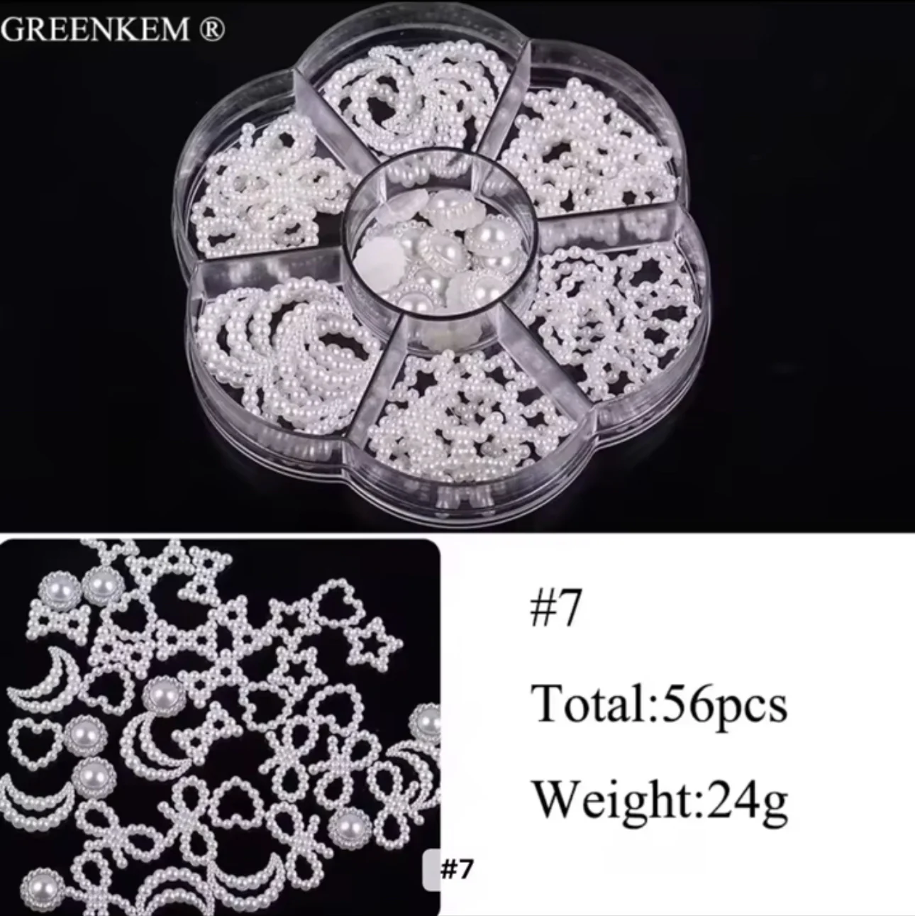 Assorted Pearl Nail Charm Pack - Image 3