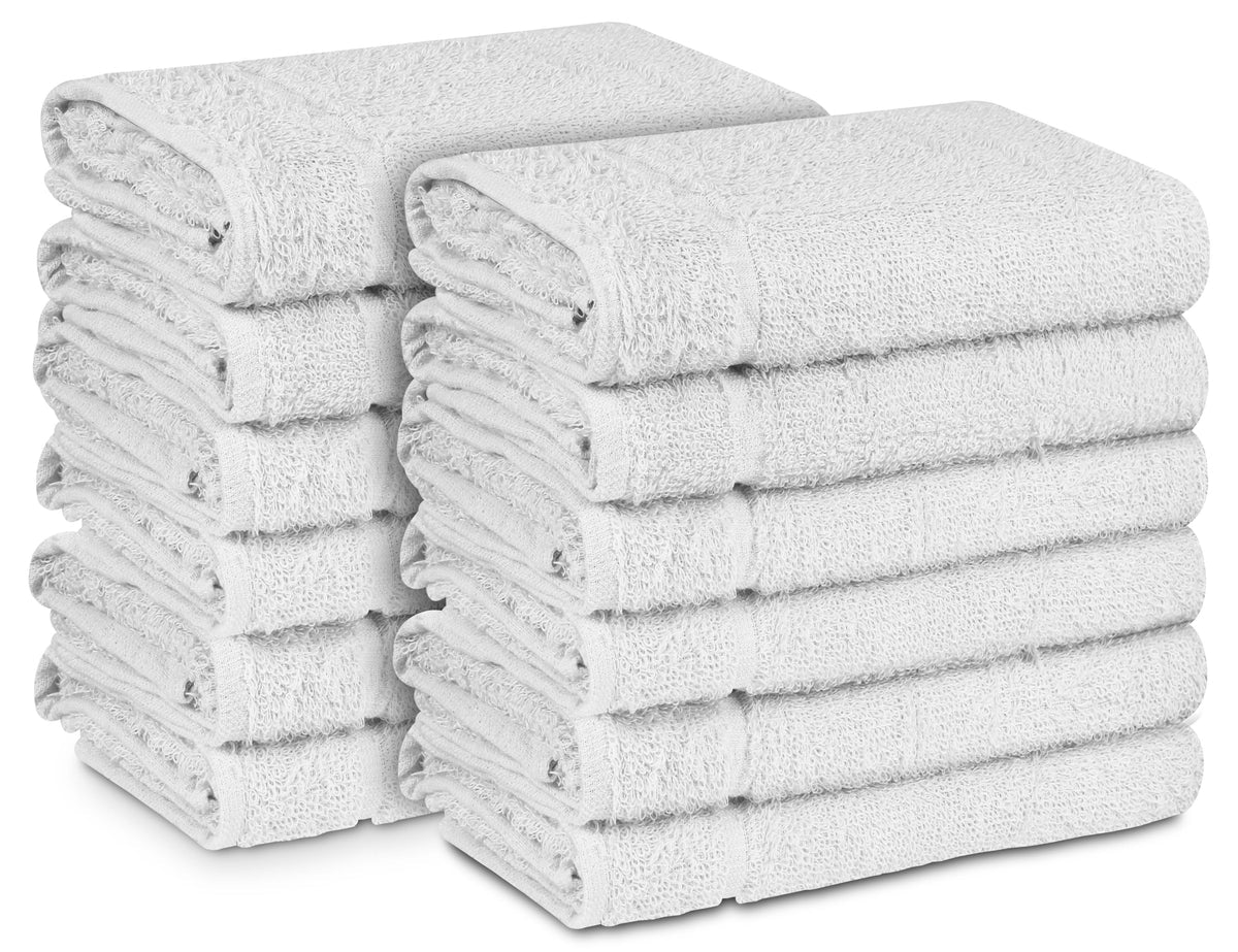 Beauty Threadz 16x27 White 100% Cotton Ultra 3.0 Salon Towel Ct.12 - Image 2