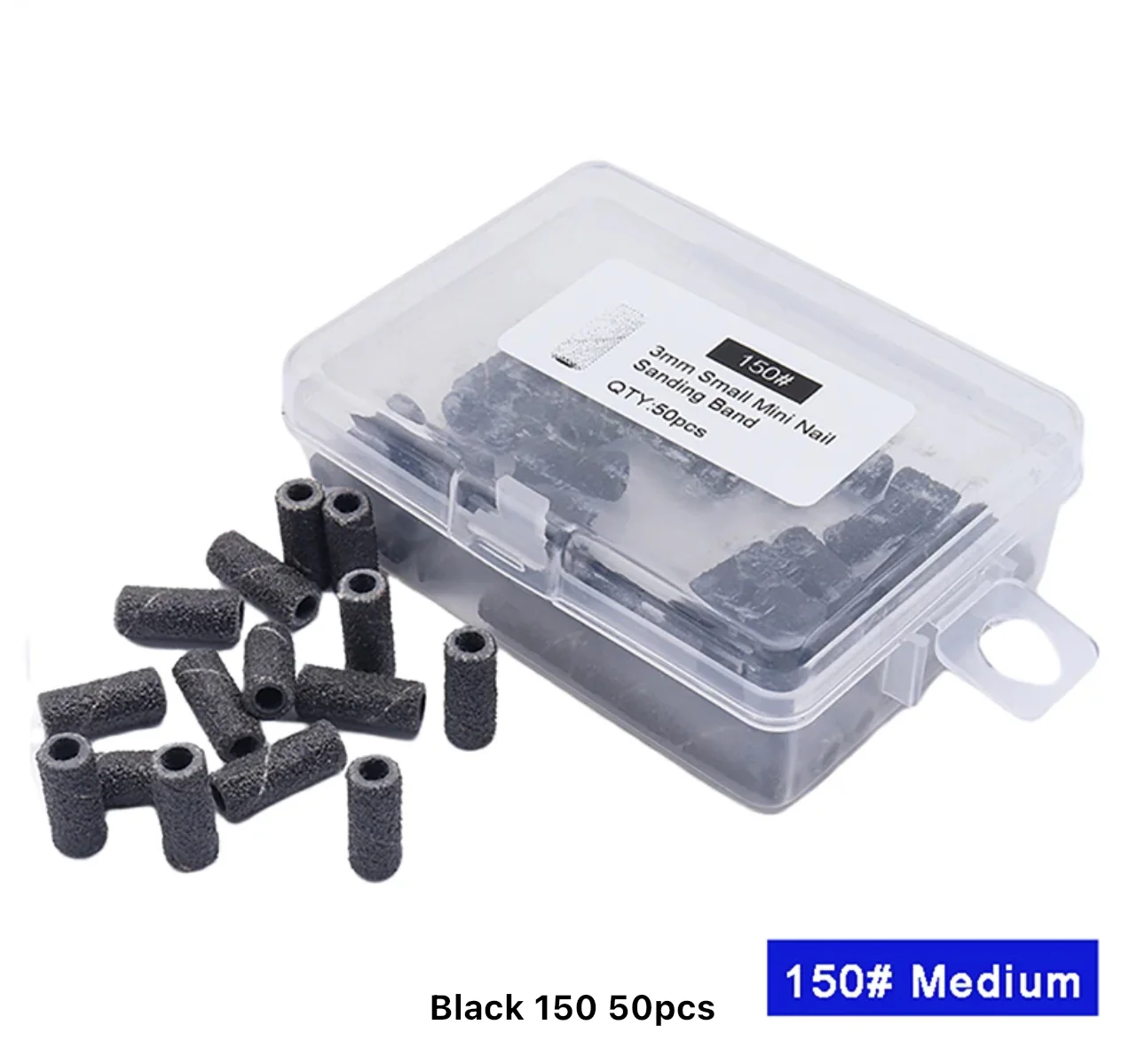 Black Sanding Bands 3mm Ct.50 - Image 2