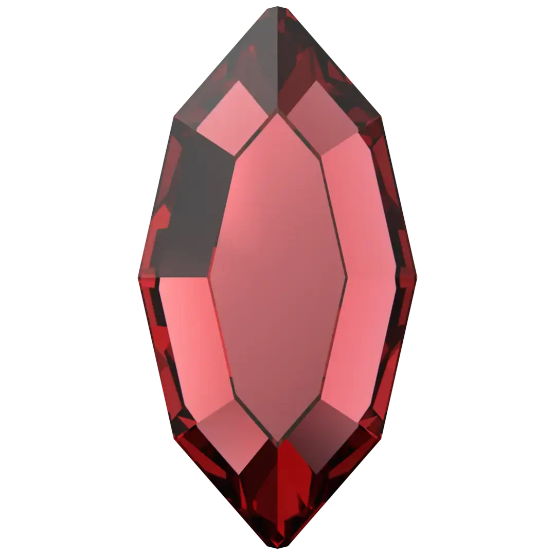 Bluestreak Crystals Serinity Flat Back Non Hotfix Navette (2200) Scarlet