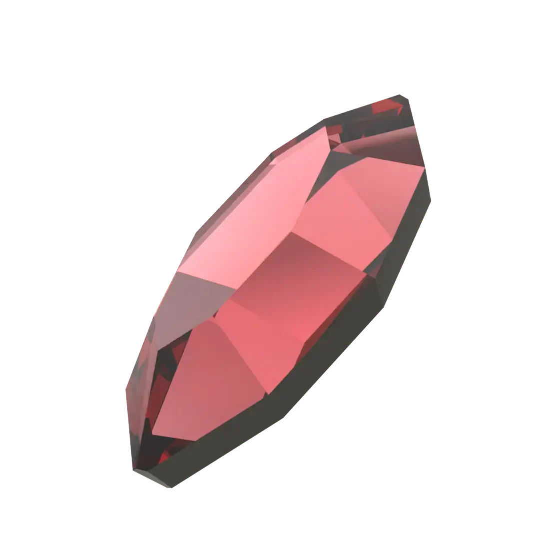 Bluestreak Crystals Serinity Flat Back Non Hotfix Navette (2200) Scarlet - Image 2