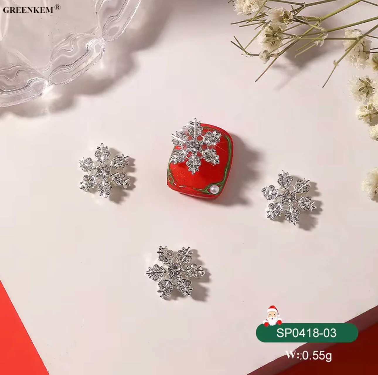 Christmas Nail Charms 2pc In a Pack - Image 10
