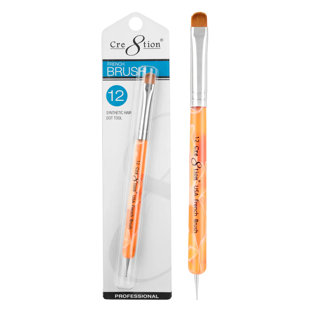 Cre8tion French Brush Synthetic With Dot Tool - Image 2