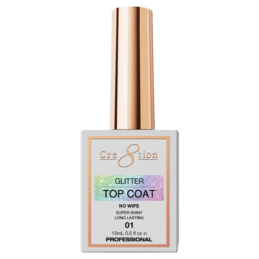 Cre8tion Glitter Top Coat 01 15ml - Image 2
