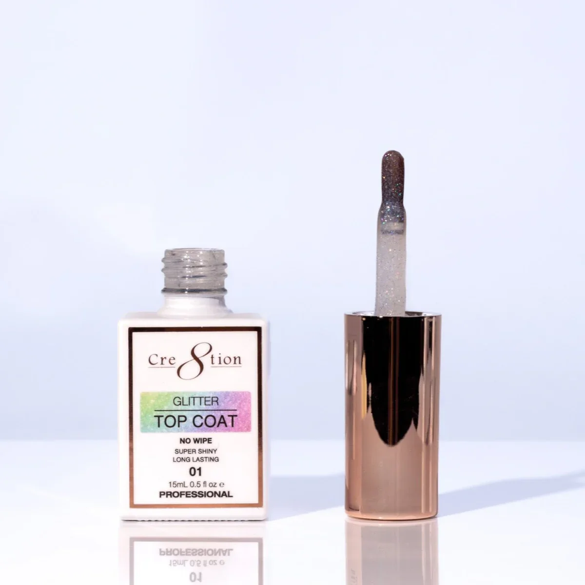 Cre8tion Glitter Top Coat 01 15ml - Image 3