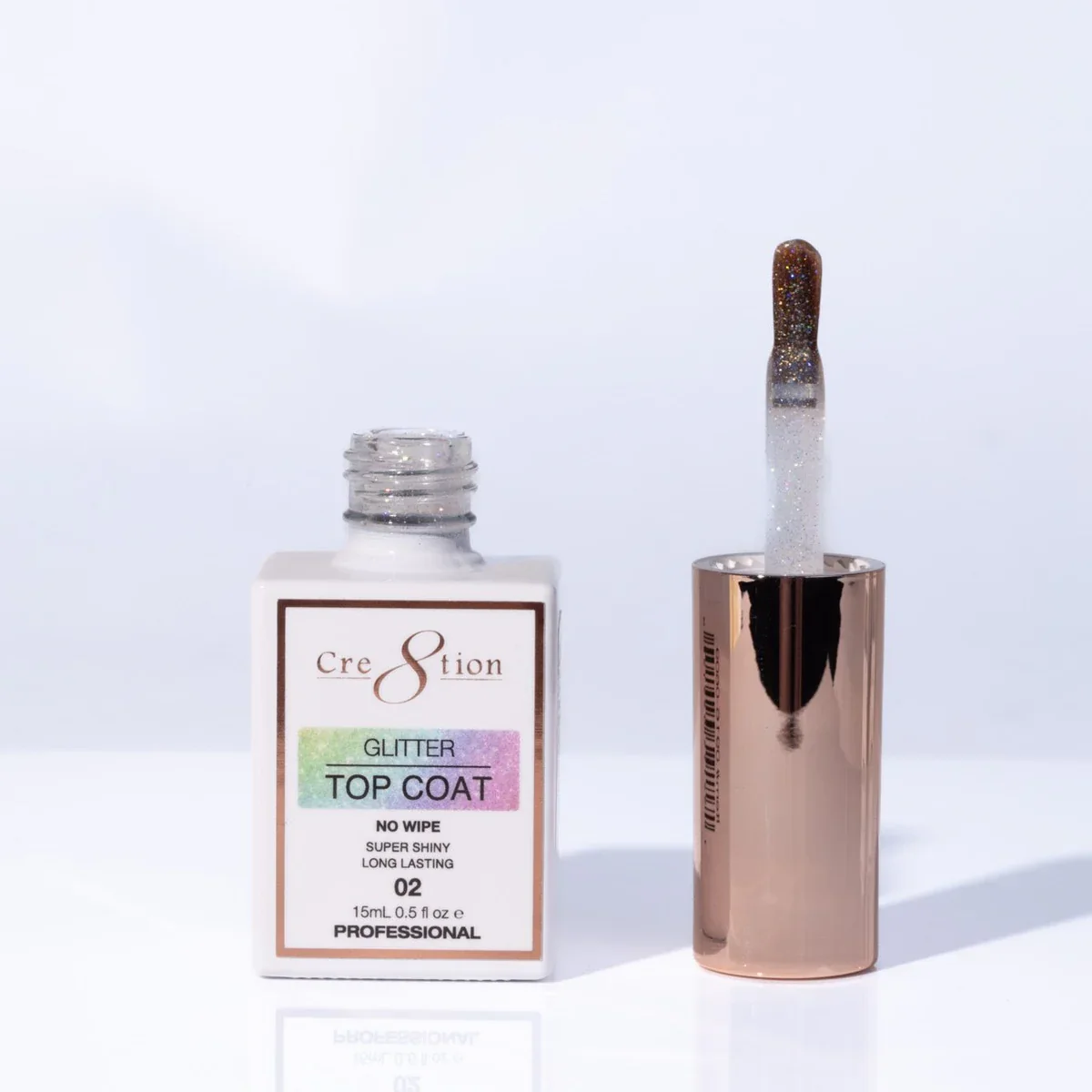 Cre8tion Glitter Top Coat 01 15ml - Image 4