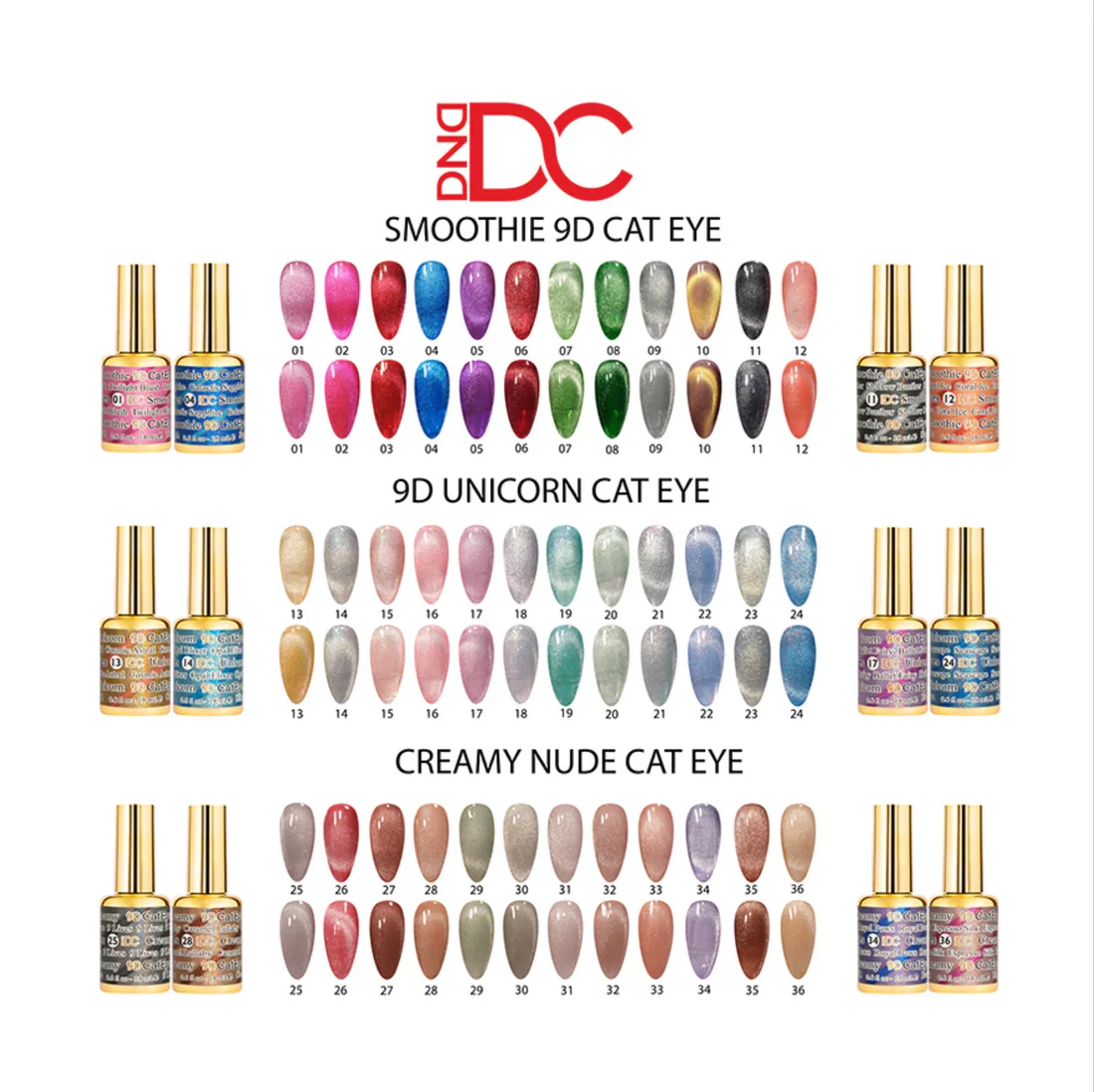 DND DC 9D Cat Eye Collection (CREAMY)