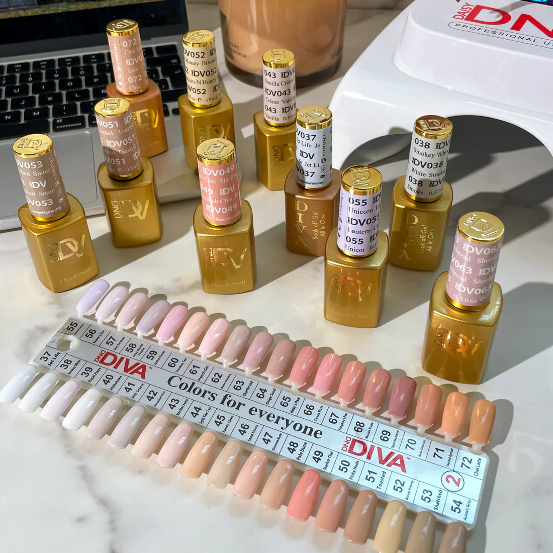 DND DIVA FROSTED CHAI COLLECTION - 30 or 36 Gel/Lacquer Duos - Image 4