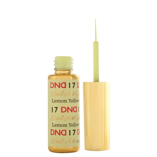 DND Nail Art Gel 17 Lemon Yellow - Image 2