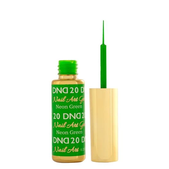 DND Nail Art Gel 20 Neon Green - Image 2
