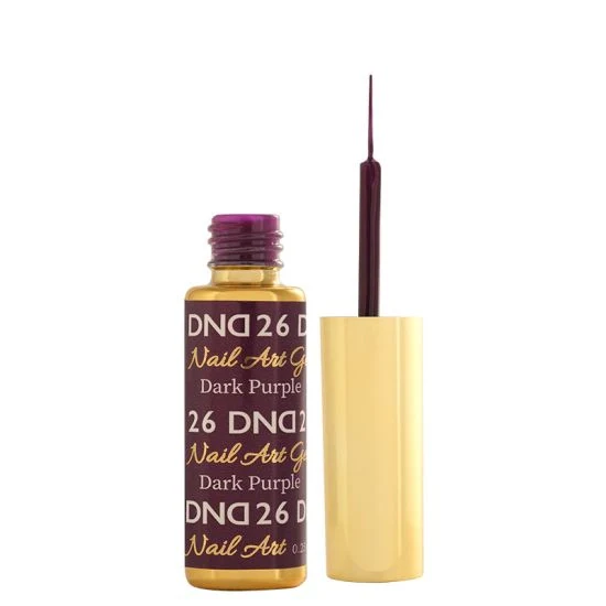 DND Nail Art Gel 26 Dark Purple - Image 2