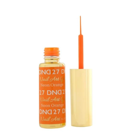 DND Nail Art Gel 27 Neon Orange - Image 2