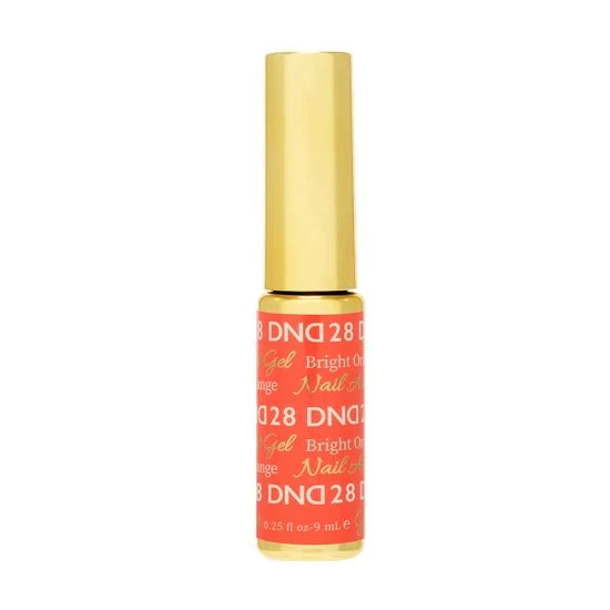 DND Nail Art Gel 28 Bright Orange - Image 2