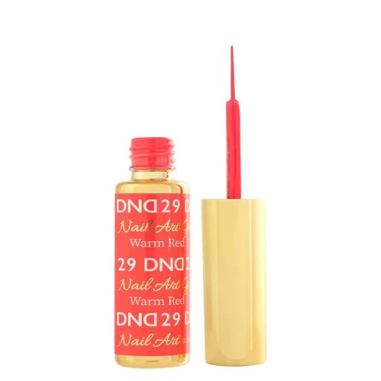 DND Nail Art Gel 29 Warm Red - Image 2